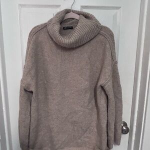 Elegant Beige Turtleneck Sweater